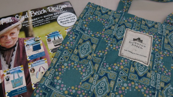 Andover Fabric makes a big splash with their Downton Abbey collection - free tote bags at Schoolhouse.