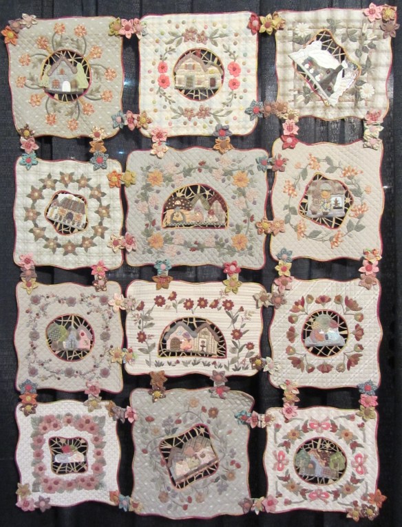 One of the quilts in the World of Mother's Dream exhibit by Reiko Kato