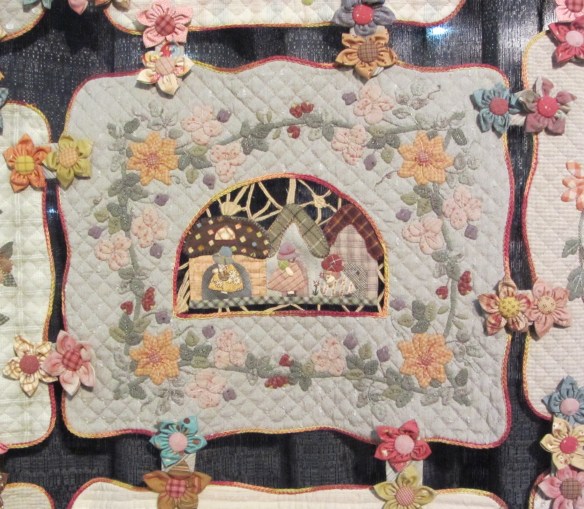A detail of the Reiko Kato quilt